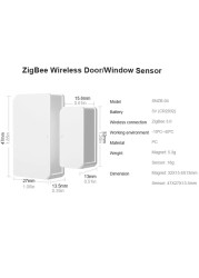 SONOFF DW2 WiFi/SNZB-04 Zigbee Window Door Sensor Open/Closed Door Detector EWeLink APP Notification Smart Home Security Alarm