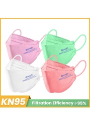 ffp2fan Elough kids mask 10-100pcs niños ffp2 mascarillas fpp2 gay respiratory kn95 face mask CE certification