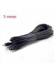 1/1.5/3/5M Male Female DC Power Accessory Extension Cable 5V 2A Power Adapter Cord 3.5mm x 1.35mm Connector for CCTV Security Camera