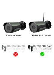 H.265 5MP WiFi 4K 8MP UHD Surveillance IP Camera POE 48V Audio SD Card P2P Onvif IR 30M Night Vision Outdoor Waterproof