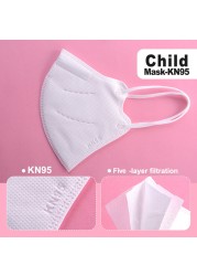 10-100pcs FFP2 Reusable Baby Mask CE Approved FPP2 Mascarillas Infantil 5 Layer Filter ffp2kids mask kn95 mascarillas niños