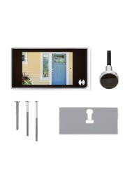 Awapow 3.5 Inch Video Doorbell 120 Degree Peephole Viewer Video Eye Doorbell Smart Home Outdoor Screen Visual Doorbell Camera