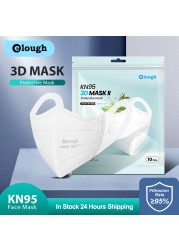 قناع Elough ثلاثي الأبعاد FFP2 Mascarillas FPP2 معتمد بـ 5 ألوان Mascarilla KN95 Adulto FP2 مكون من 4 طبقات قناع ffp2masque FFP 2