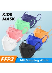 Elo FPP2 Masks For Kids 6-12 Years Korean Fish Mascarilla Infantil FPP2 Resale 4 Layers FFP2 KN95 Mask For Kids