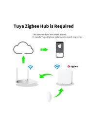 Tuya ZigBee Door Sensor Connect Open Sensor for Smart Home Automation App Remote Control Work with Aliax, Google Home