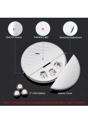 Awapow Wireless Door Window Vibration Sensor 125dB Glass Break Vibration Burglar Sensor Home Alarm System Safety Alarm Detector