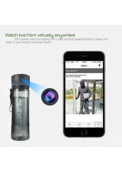 750ml Water Bottle WiFi Camera Portable Office Water Cup Wireless IP Camera Video and Audio Real-time Remote Live Broadcast