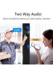 Wifi Video Door Peephole Camera Doorbell Viewer With LCD Monitor Night Vision Tuya APP Remote Control Apartment Home Security