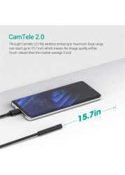 DEPSTEK 5MP Car Endoscope for Android Smartphone 1944P Mini Camera Probe Endoscope Camera for Mobile Android PC Type C USB