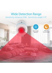 NEO Coolcam Z Wave Plus 700 Series PIR Motion Detector with Temperature Humidity Light Sensor Work with Smartthing, Vera