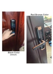 AISUO Tuya WiFi mobile phone unlock fingerprint magnetic card password normally unlock mode timer password smart door lock