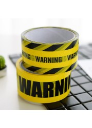 Warning Tape Thank You Keep Caution Black Lettering On Yellow Background Knit Factory, School, Office And Other Public Plac