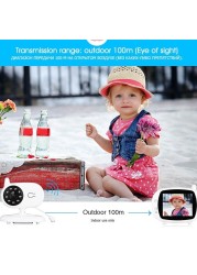 3.5 Inch LCD Screen 2.4G Digital Wireless Video Voice Control Night Security Camera Viewer 2-way Talk Baby Monitor