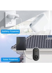 Arente 1080P Outdoor Wireless Surveillance IP Cameras IP65 Waterproof Rechargeable Battery Security Webcam with 5W Solar Panel