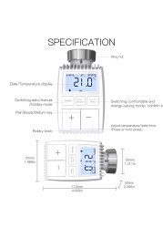 2022 Moes Tuya ZigBee 3.0 Coolant Engine Valve Intelligent Thermostat External Temperature Controller Sensor TRV Voice Control with