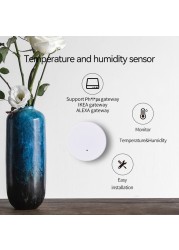 EWeLink Zigbee Temperature Humidity Sensor Indoor Hygrometer Thermometer Detector APP Remote Control Support Alexa Google Home