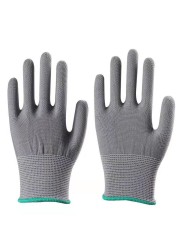 12 Pairs Non-slip Nylon Gloves PC Computer Phone Repair Electronic Work Gloves Work Knit Soft Cotton Sweat Absorption Gloves