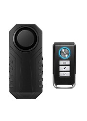 Elecpow Anti-theft Vibration Bicycle Alarm Remote Control 113dB Loud Wireless Alarm Sensor Waterproof Motorcycle Security