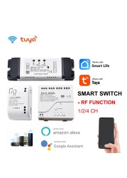 Tuya Smartlife Wifi Smart Switch Garage Door Controller Timer Door Open/Close Monitor Voice Control with Alexa/Google Assistant