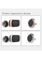 2.8 Inch LCD Color Screen Digital Doorbell 90 Degree Door Eye Electronic Doorbell Peephole Camera Viewer Outdoor Doorbell