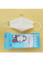 FFP2 KN95 Kids Mask 4 Layers KN95 Mask Kids Mouth Mask Anti-Fog Respirator Mask Suitable for 2-9 Years Students