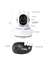 2MP PTZ IP Camera Smart Home Security Camera Surveillance Wifi Wireless Camera Two Way Audio Baby Pet Monitor Video Record