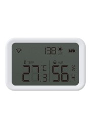 Neo Tuya Wifi Smart Indoor Temperature Humidity Sensor Hygrometer Thermometer Detector Works with Alexa Google Processor