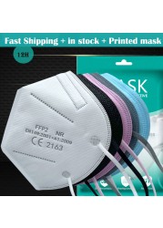 fpp2 masks colorful face mask ffp2 respirator kn95 mascarillas faciales ffp2fan,pff2 ffp mascara 2 mascarilla fpp2 homology ada