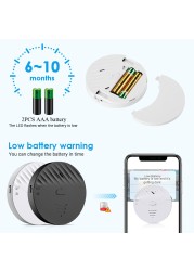 Elecpow Tuya Smart WiFi Door Window Vibration Alarm Sensor 130dB Broken Glass Vibration Burglar Sensor Alarm Home Safety Detector