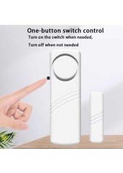 Smart Home Door Switch Magnetic Sensor Window Detector Compatible with Alexa Tuya APP Remote Control and Alerts