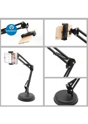 Industrial Overhead Camera Phone Video Stand Desktop Scissor Arm Stand for Video Recording Live Broadcast Studio Shooting