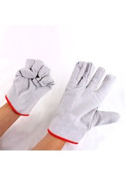 Non-slip Welding Construction Site Wear Resistant Canvas Work Safety Adult Multi-purpose Protective Gloves 24 Line Unisex