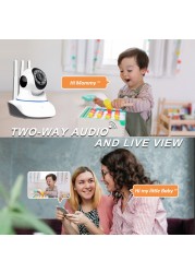 2022 3MP WiFi IP Camera Indoor 1080P HD Wireless Security Camera Auto Tracking PTZ Camera Home Surveillance Wireless Baby