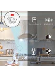 Tuya Zigbee/Wifi Natural Gas Sensor Combustible Household Smart LPG Gas Alarm Detector Leakage Sensor Fire Safety Smart Home