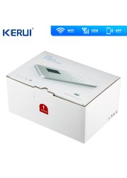 2022 Kerui Tuya W18 Wireless WiFi Home Alarm GSM IOS Android APP Control LCD GSM SMS Burglar Home Security Alarm System