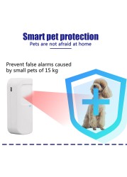 Wireless PIR Infrared Motion Sensor Detector Pet Immunity 433MHz eV1527 Code Smart Home Security Host Alarm Accessories