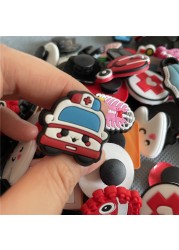 Free Shipping 25pcs Croc Charms Designer Cartoon Food Medical Animal PVC Clogs Wristbands Shoe Decoration Party Gifts Wholesale