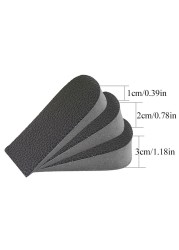 1 Pair Invisible EVA Half Height Insoles For Men High Heel Women Shoes Lift Longer Height Increase Insole Shoes Platforms Shoe Support Insert