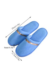 New Disposable Men Women Slippers Coral Fleece Autumn Winter Home Guest Unisex Slippers Hotel Beauty Club Washable Shoes Slippers