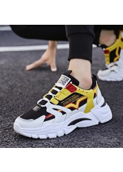 Men's Fashion Shoes 2022 Platform High Quality Sports Running Shoes Men Casual Shoes Walking Summer Breathable Colorful Dad Shoes