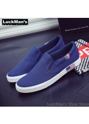 LuckMan - Men's Breathable Casual Shoes Canvas Shoes Spring Season Wholesale 2019