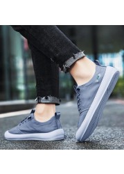 Men's shoes 2021 summer new casual shoes comfortable breathable fashion canvas shoes men's small white shoes soft sole casual shoes