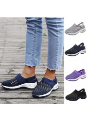 2022 New Women's Shoes Non-slip Thick Sole Sandals Women's Breathable Mesh Sandals Outdoor Walking Slippers