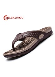 summer men flip flops massage granule men slippers comfortable beach sandals men casual shoes house flip flops bathroom shoes