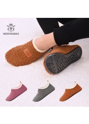 Winter Kids Girls Boys Warm Walkers Infant Baby Winter Women Shoes Soft Cute Mom Baby Indoor Slippers Children Floor Shoes