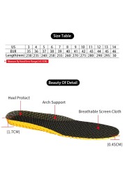 1 Pair Shoes Insoles Sole Orthopedic Cushion Sport Arch Support Soft Bandage Insert Woman Men For Feet Running Sneaker