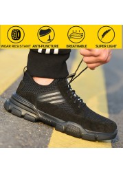 Safety shoes insurance work shoes men's puncture-proof shoes summer breathable safety shoes men's safety shoes