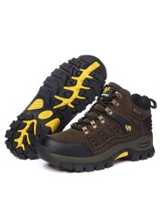 Men's hiking boots, suede men's hiking boots, comfortable and resistant shoes, classic and fashion style