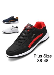Men's leather shoes trend sneakers Italian casual shoes breathable leisure male sneakers non-slip shoes men's vulcanized shoes
