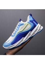 2022 new color matching lace-up blade sneakers breathable autumn high quality lightweight fashion running shoes trend men